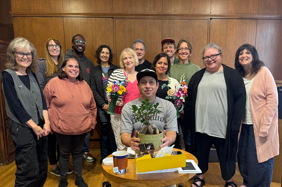 Tommy Orange with past Masterclass participants